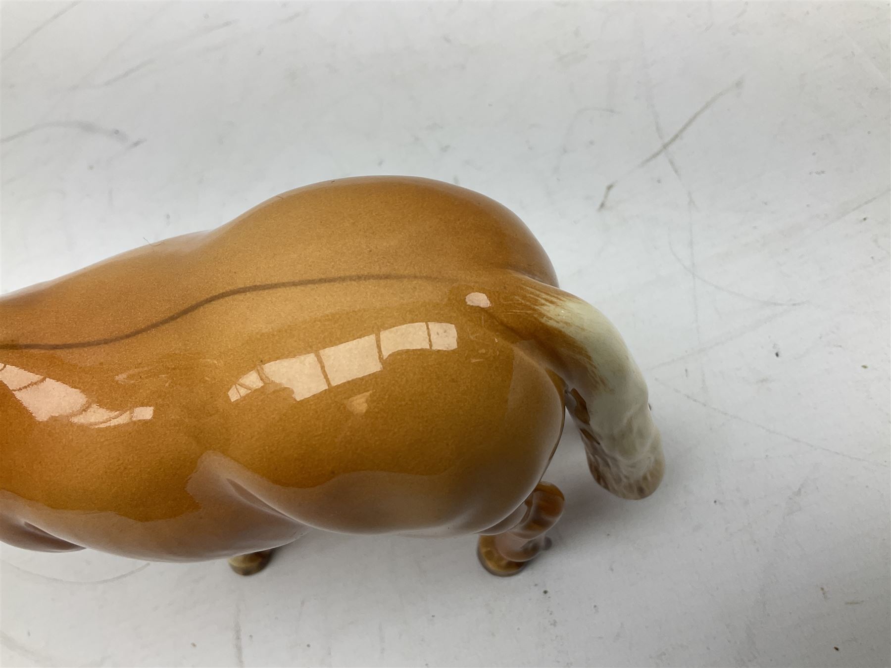 Beswick Norwegian Fjord Horse in Dun gloss, no. 2282, printed mark beneath, H16cm
