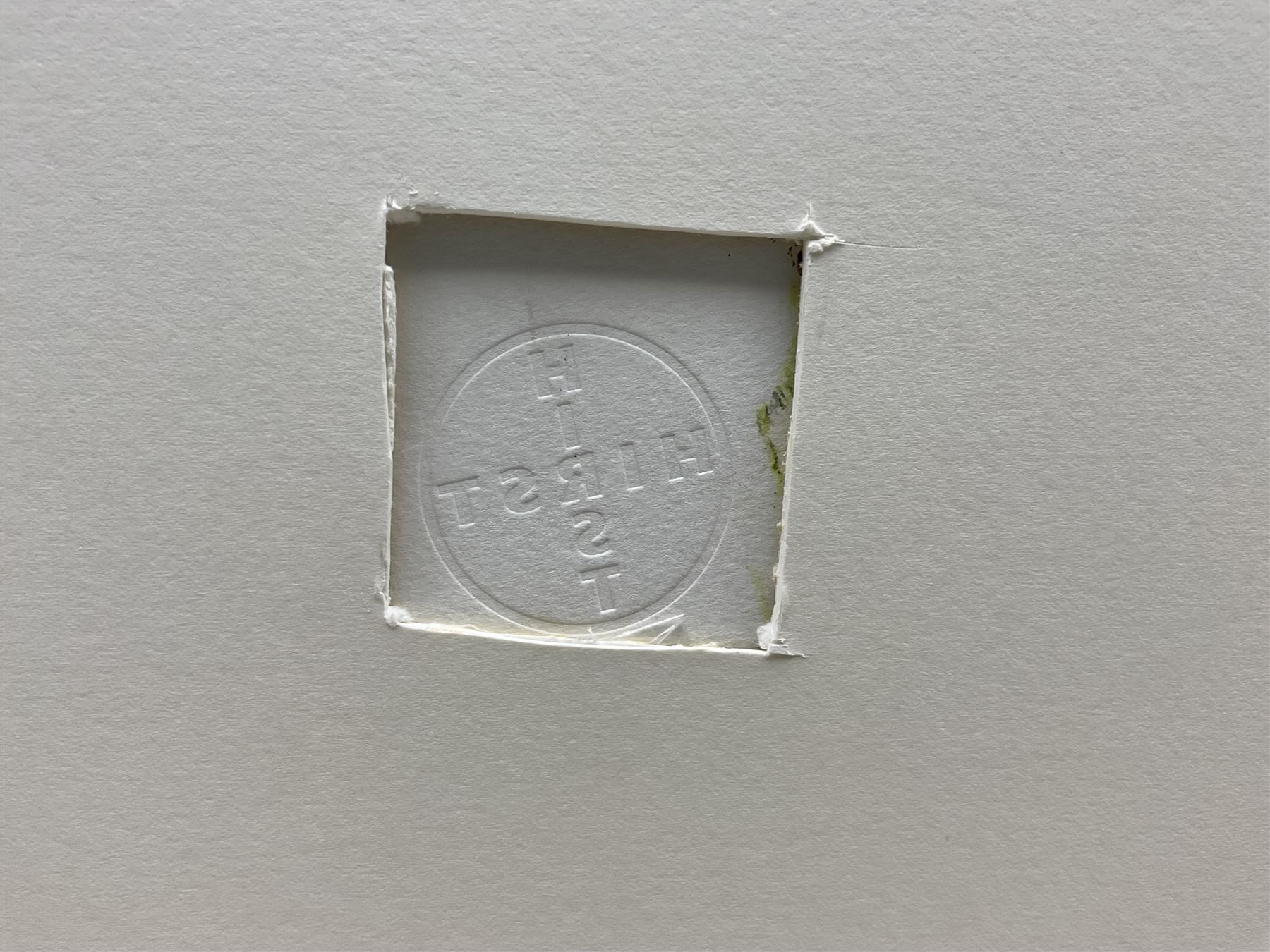 Damien Hirst (British 1965-): 'Rocket Ship Spin Painting 2009',
 acrylic on die-cut wove paper, with inkstamp signature verso and artist's blindstamp, pub.  Pinchuk Art Centre, Ukraine  69cm  x  46cm
