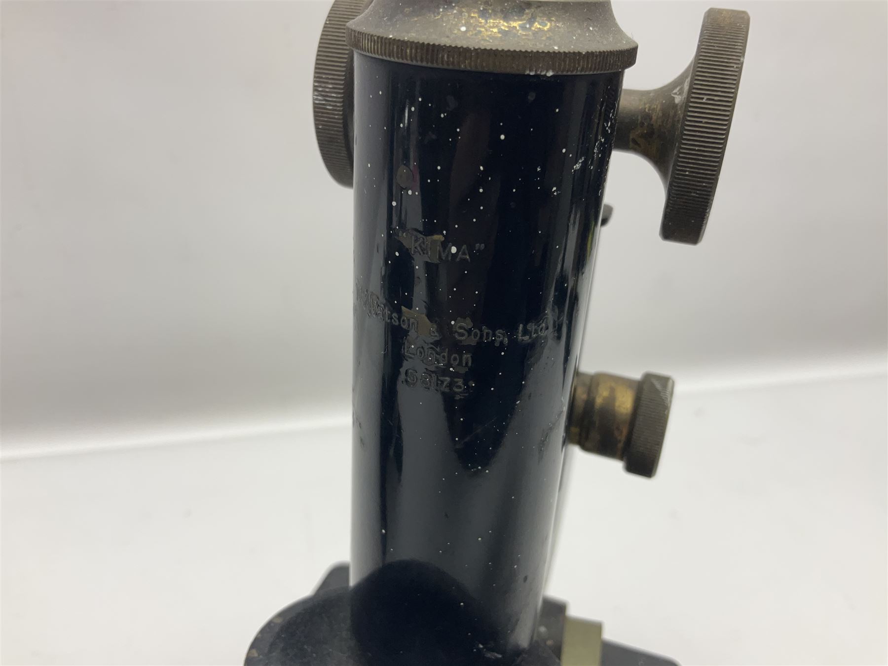 Four microscope, comprising W.J George Ltd, Watson Service 716606, Meopta no 230087 and one other  