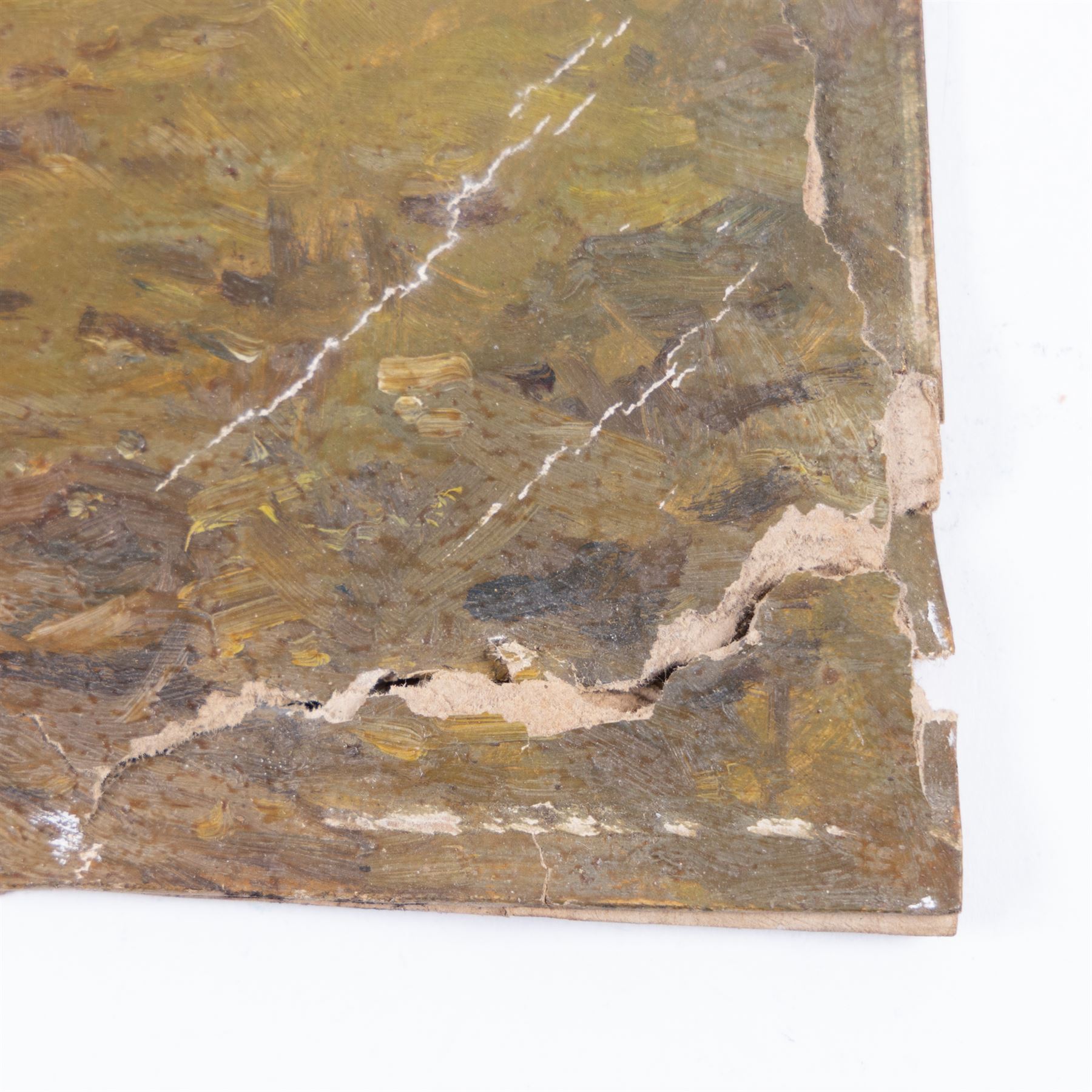 Albert George Stevens (Staithes Group 1863-1925): Gunnerside, oil on board signed 20cm x 35cm