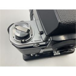 Nikon F2A Photomic camera body, serial no. 7844439, with 'Nikon Zoom-NIKKOR 35-70mm 1:3.5-4.8' lens, serial no. 5352031, Nikon MD1 Motor Drive, serial no. 208608 and Nikon MB1 battery pack
