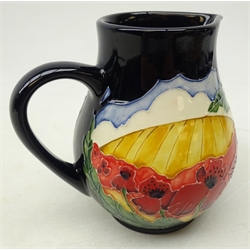  Moorcroft jug decorated in the 'Forever England' pattern by Vicky Lovatt, dated 2013, H12cm   