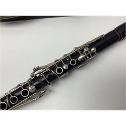 F. Buisson Dallas London oboe, serial no.5434; Boosey & Hawkes Lafleur clarinet, serial no.807004; and incomplete Boosey & Hawkes Regent clarinet, serial no.372169; each in fitted carrying case (3)