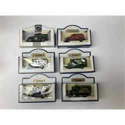 Thirty-eight modern die-cast promotional models by Lledo and Days Gone including Darling Buds of May, Hamleys, Yorkshire Tea, Kleenex, Royal Mail, W.H. Smith, Military etc; all boxed (38)
