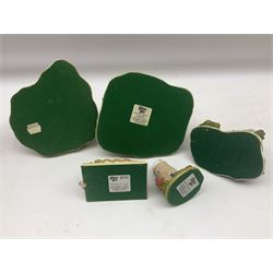 Five Lilliput lanes, comprising Burley Street Garage, Windsor Castle, Playtime, Fireman's Watch and The Old Windmill