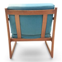 Peter Hvidt and Orla Mølgaard for France and Son - pair of mid-20th century model FD130 teak framed easy armchairs (2)