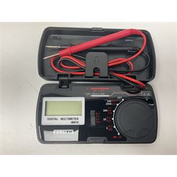 Dunlop Volume Pedal, Morley Pro Series Volume pedal, Behringer TU300 Chromatic Tuner, Sealey Digital multimeter etc; in Antler carrying case