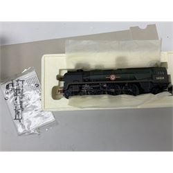 Hornby '00' gauge - NRM Collection Merchant Navy Class 4-6-2 locomotive 'Ellerman Lines' No.35029; boxed with slip case; LNER Class A4 4-6-2 locomotive 'Mallard' No.4468; boxed; and Class 9F 2-10-0 locomotive 'Evening Star' No.92220; boxed (3)