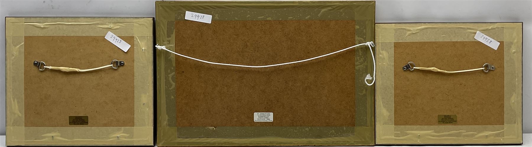 Edward Francis Finden (British 1791-1857) after William Westall (British 1781-1850): 'Whitby Yorkshire', engraving with hand-colouring together with after Nathaniel Whittock (British 1791-1860): 'The Museum and New Bridge - Scarborough', engraving with hand colouring and 'A Perspective View of Scarborough', 19th century engraving with hand-colouring max 15cm x 31cm (3)