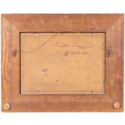 Sidney Valentine Gardner (Staithes Group 1869-1957): 'In the Valley of the Lathkill - Peak of Derbyshire' and Lakeside Landscape, two oils on canvas board signed, one titled verso 24cm x 34cm 