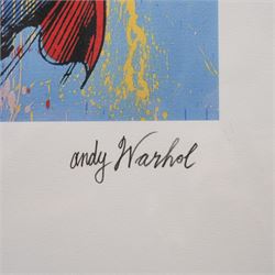 After Andy Warhol (American 1928-1987): 'Superman', limited edition lithograph in colours numbered 1723/5000 in pencil with facsimile signature 40cm x 30cm