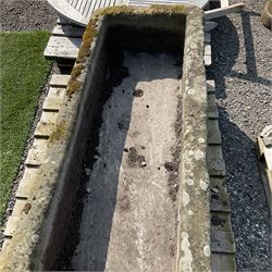 19th century large carved stone trough  - THIS LOT IS TO BE COLLECTED BY APPOINTMENT FROM DUGGLEBY STORAGE, GREAT HILL, EASTFIELD, SCARBOROUGH, YO11 3TX