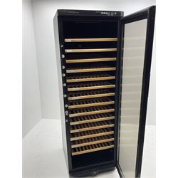 TEFCOLD TFW370 wine cooler/ fridge, glass door, black finish 