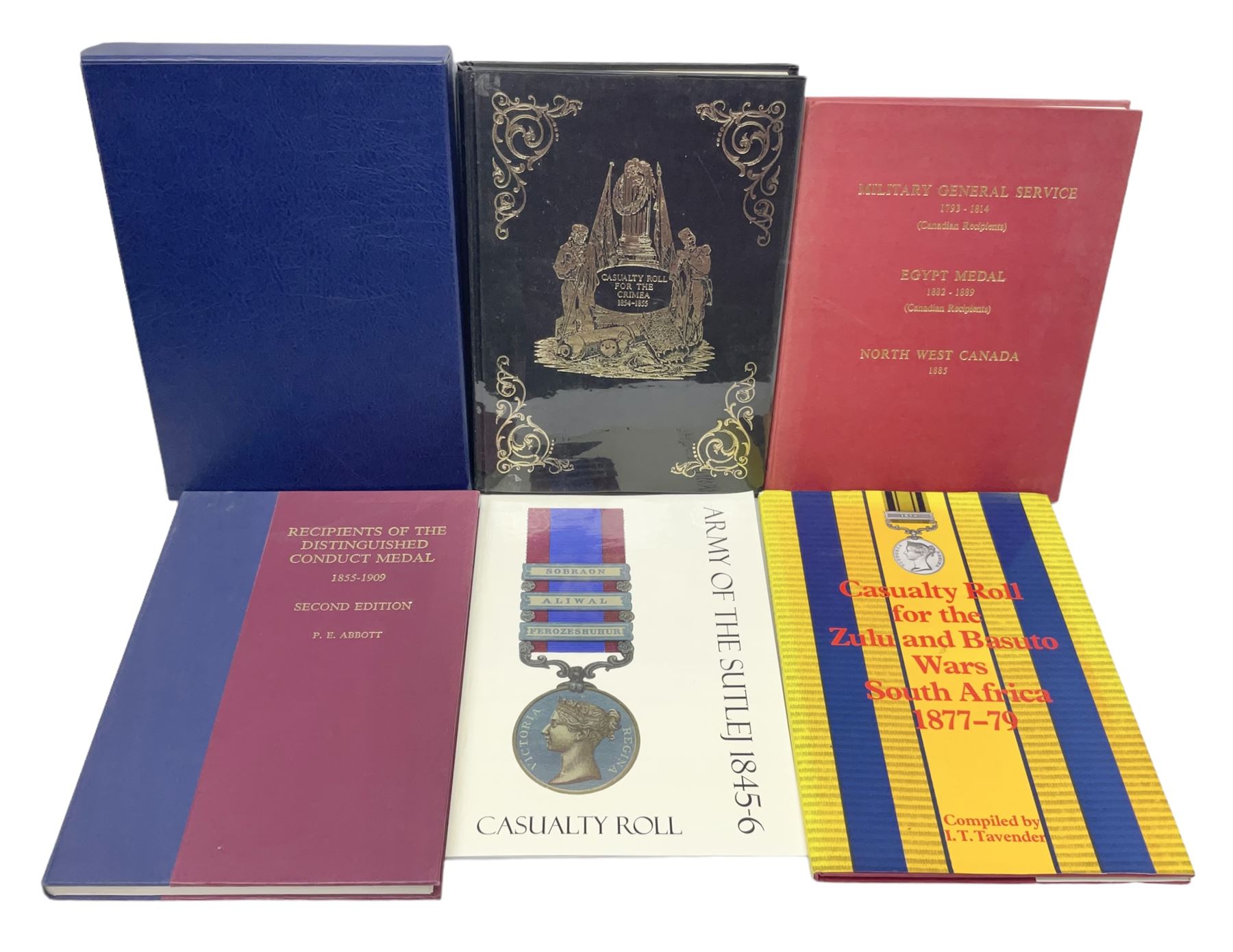 Six medal collectors reference books including DouglasMorris