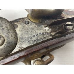Early 19th century M.T. Wickham of Philadelphia flintlock musket, approximately .700 cal., the 104cm(41