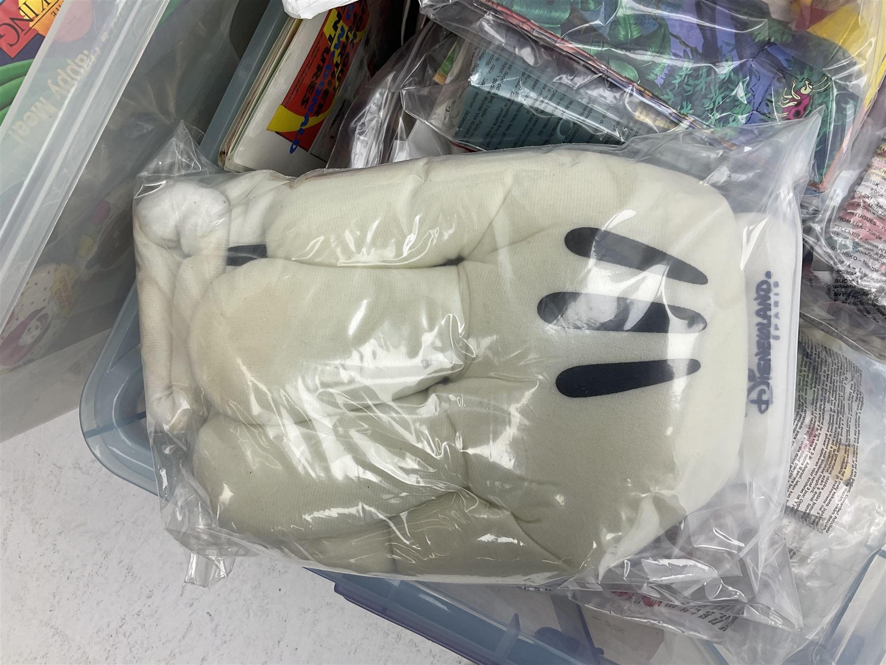 Large quantity of Mcdonalds toys to include Snoopy figures in two boxes