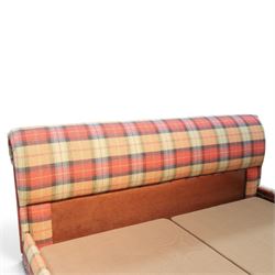 And So To Bed - 'Bonaparte' emperor bed upholstered in tartan fabric