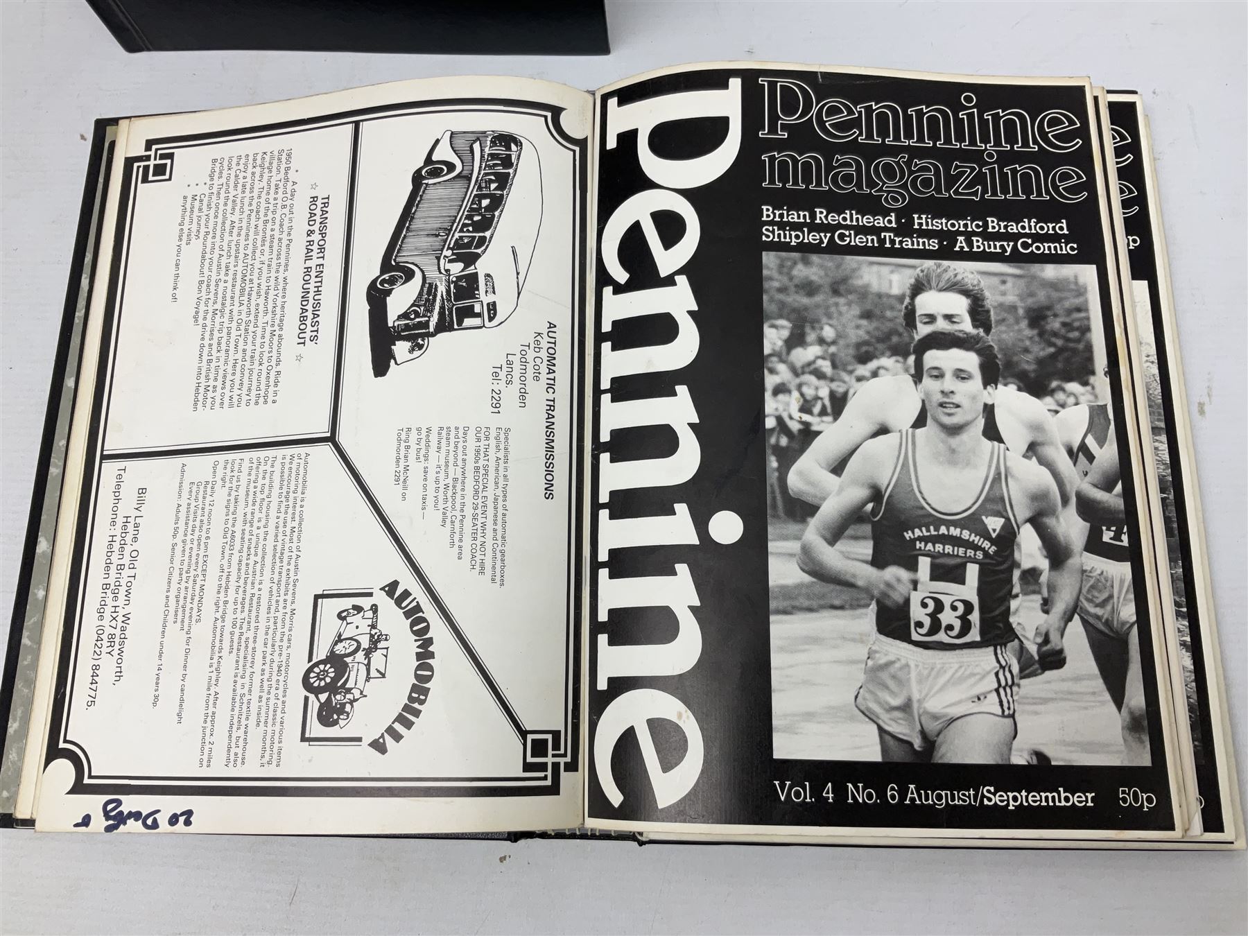 Eight books by David Bellamy on watercolour painting; and two bound volumes of Pennine Magazine 1981-84 (10)