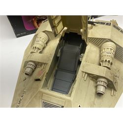 Star Wars - vintage vehicles comprising Rebel Armoured Snowspeeder and Tri-pod Laser Cannon; both boxed; Rebel Transport with 3 3/4