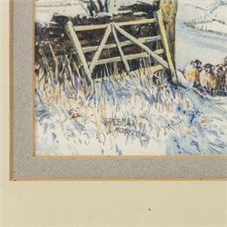John Freeman (British 1942-): 'Runswick' and 'Moortops', two watercolours signed titled and dated '92 and '91, max 23.5cm x 32.5cm (2)