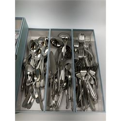 Wedgwood cutlery service, for sixteen with the exception of fifteen dinner knifes, twenty two small forks, and seventeen dessert spoons. 