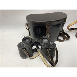Three pairs of Carl Zeiss Jena binoculars, Jenoptem 10x50W, Jenoptem 8x30W and Jenoptem 10x50, all cased (3)