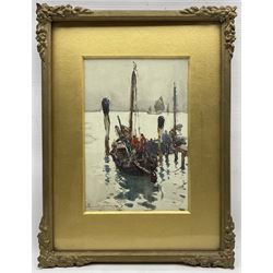 Frank Henry Mason (Staithes Group 1875-1965): 'Venice - Study from Nature', watercolour signed, titled verso 22cm x 15cm