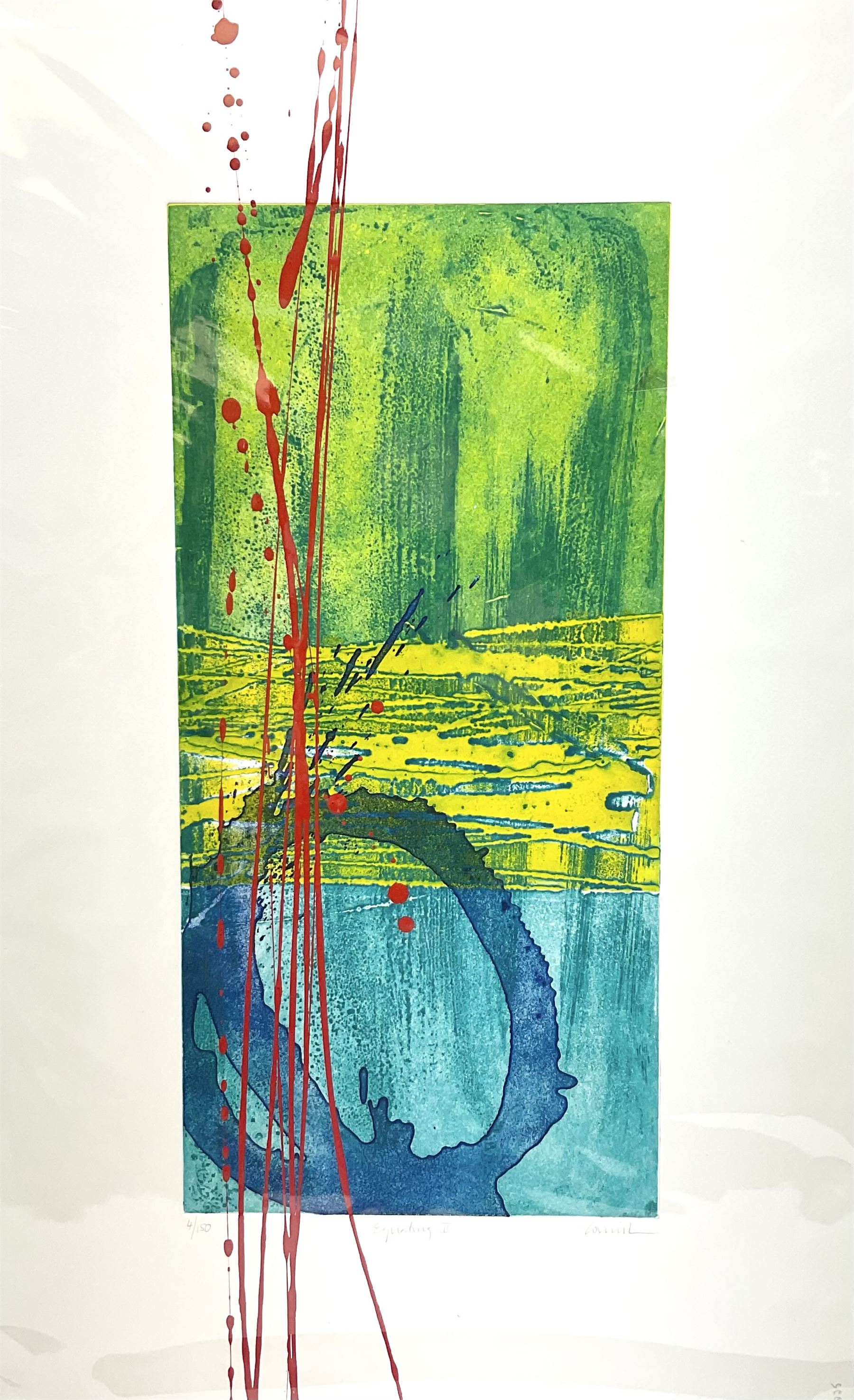 Charlotte Cornish (British 1967-): 'Equating II', screenprint signed titled and numbered 4/150 in pencil 76cm x 47cm (unframed)