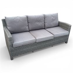 Kettler Rattan garden suite, Grey