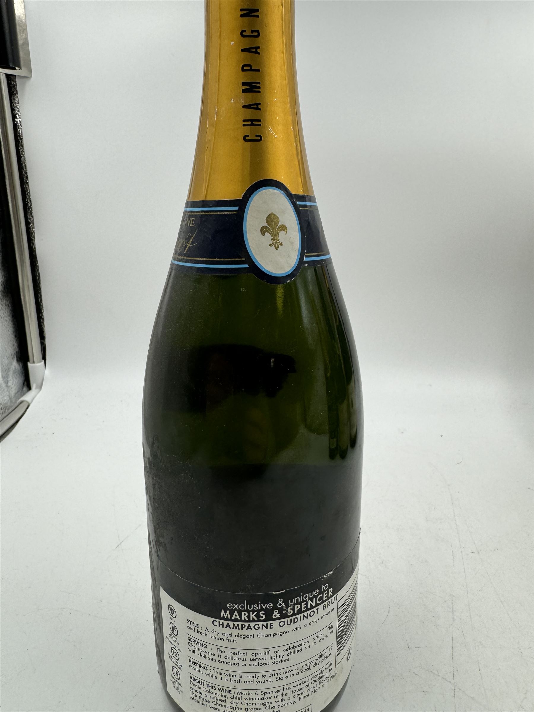 Mixed champagne; Chateau D'ay Ayala & Co 1919, Oudinot a Epernay, Antoine de Clevecy and Lanson Black Label, various contents and proof (4)