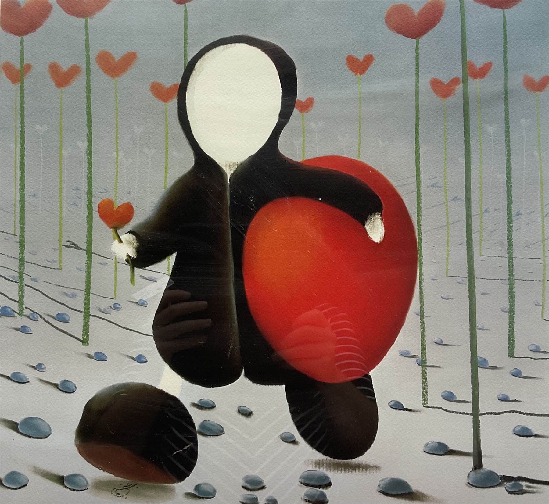 Mackenzie Thorpe (British 1956-): 'In the Land of a Dream', limited edition colour lithograph signed titled and numbered 196/550 in pencil 43cm x 44cm 