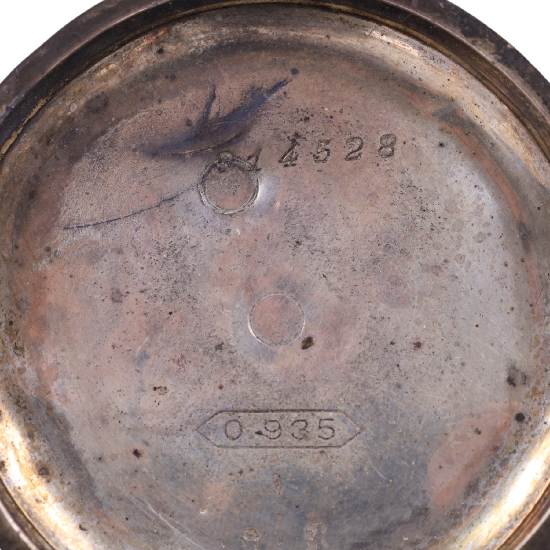 Victorian silver improved chronograph open faced pocket watch by J.Cryer, together with a continental silver pocket watch, stamped 935