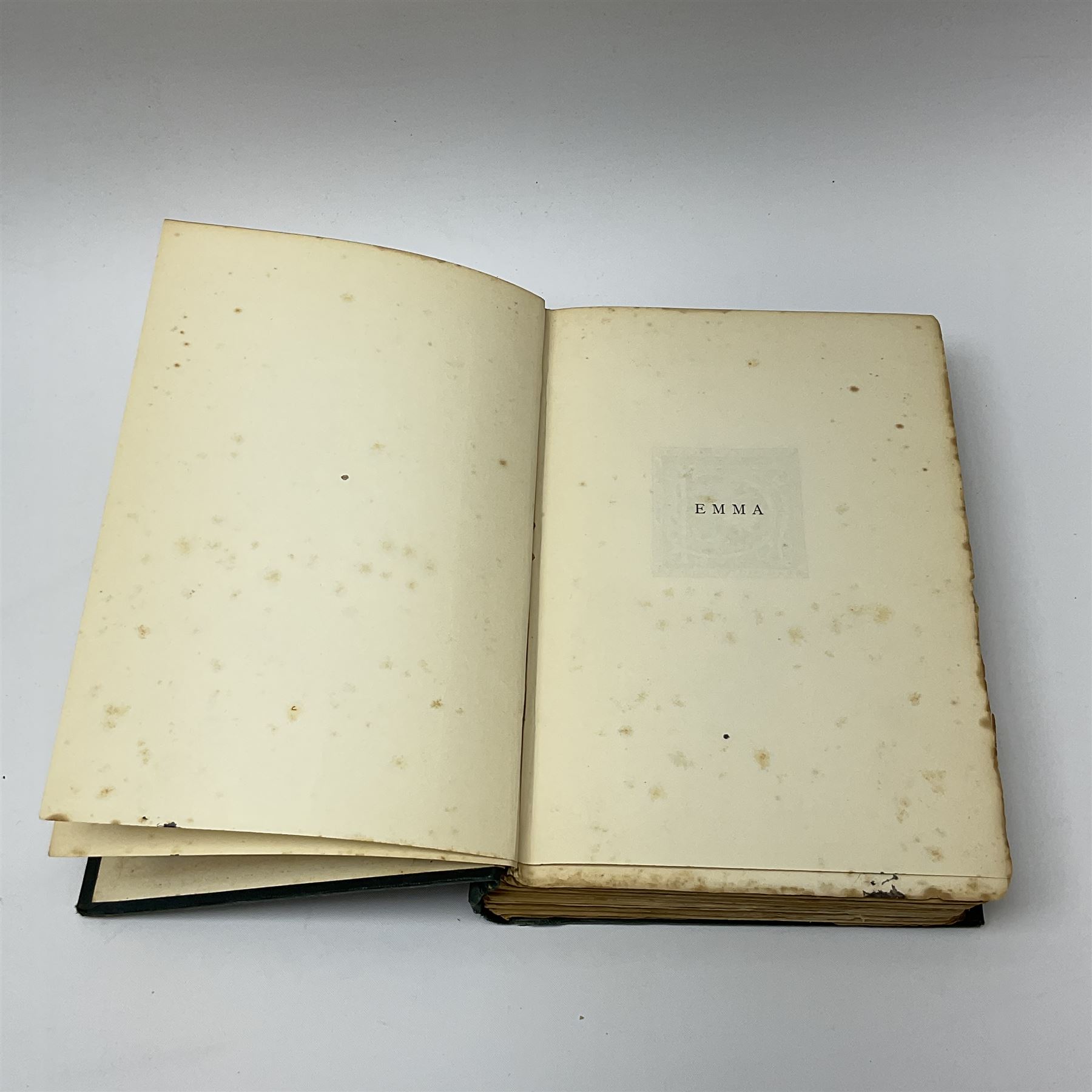Emma by Jane Austen, book printed by Ballantyne, Hanson & Co, with an introduction by Joseph Jacobs and illustrations by Chris Hammond, dated '1898'