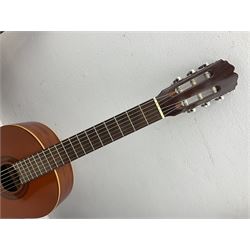 Saxon acoustic guitar Folk Model 812, serial no.43263 L102cm; Jose Ferrer El Primo small or child's size acoustic guitar, serial no.006980 L85cm; both in carrying soft cases; and Spanish Admira Concert Grande acoustic guitar (3)
