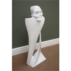  Darren Yeadon (British 1970-): Ghost, Carrara Venatino Marble sculpture, H80cm x W38cm  