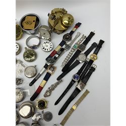 Victorian silver lever pocket watch by Louis Ludwig, case hallmarked Chester 1889, collection of pocket watches and wristwatches including military pocket watch, the back case stamped G>S.T.P K.599, lever movements etc