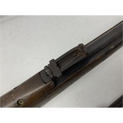 RFD ONLY AS NOT NITRO OR BLACK POWDER PROOFED - two late 19th century Martini Henry .303 carbines in poor condition for spares or repair, no visible numbers (2)