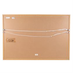 William Selby (Northern British 1933-): 'Cottages at Gunnerside' in Swaledale, oil on board signed, titled verso 45cm x 76cm