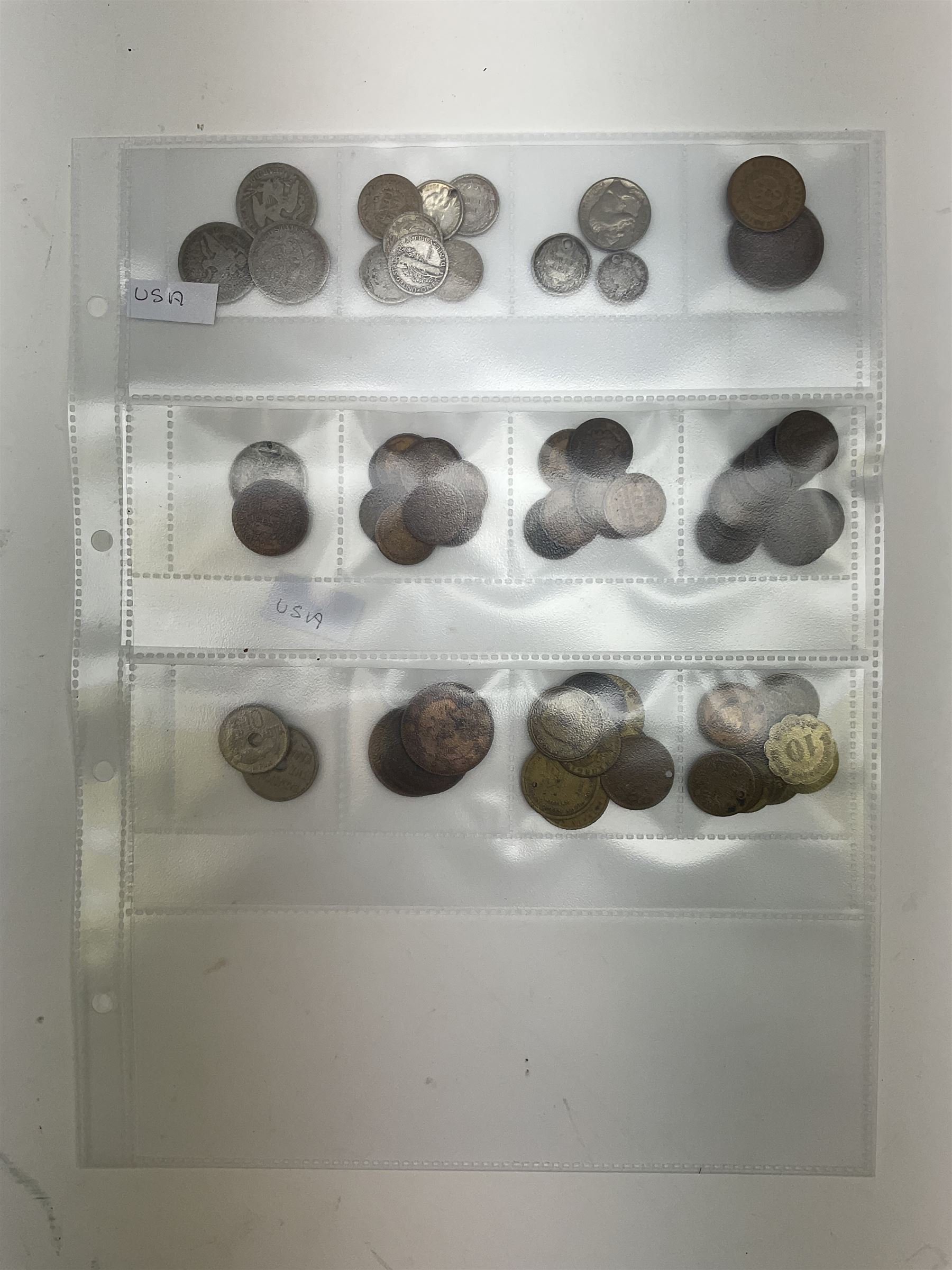 Interesting collection of 18th century and later Commonwealth and international coins, including India, Rhodesia, South Africa, Spain, Italy, Netherlands, Palestine, Russia, canada, Greece, Jersey, Guernsey, Germany, France, etc, including many silver examples