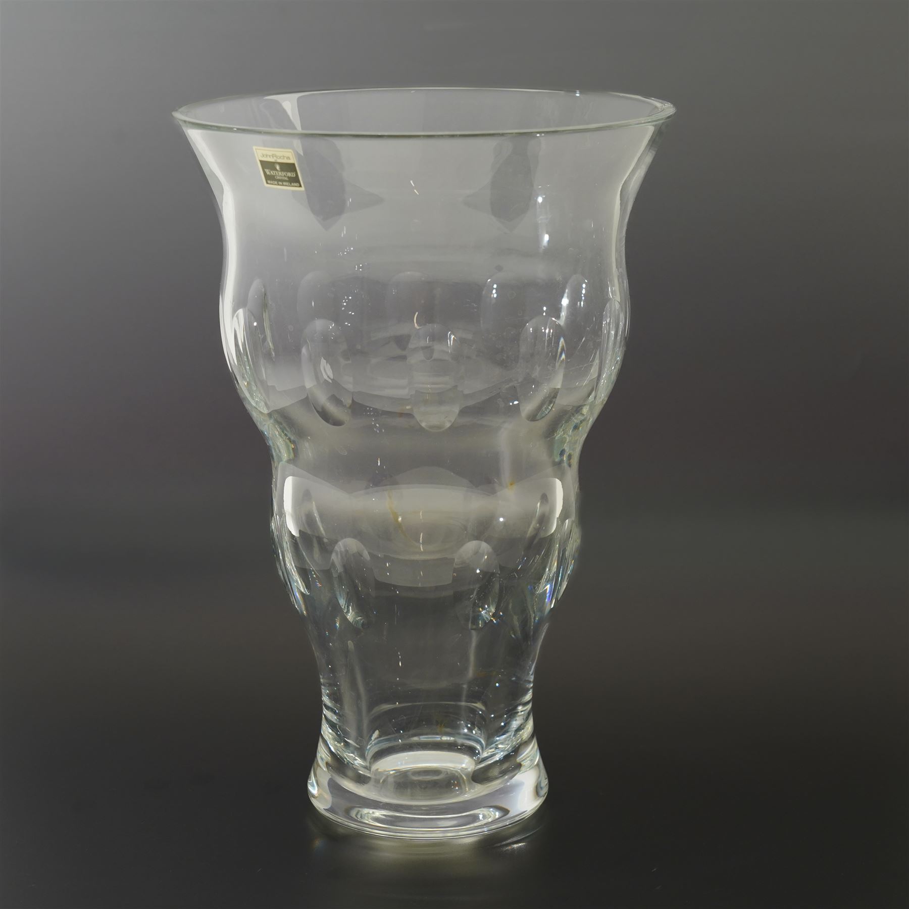 John Rocha for Waterford Crystal Imprint vase H30cm, boxed