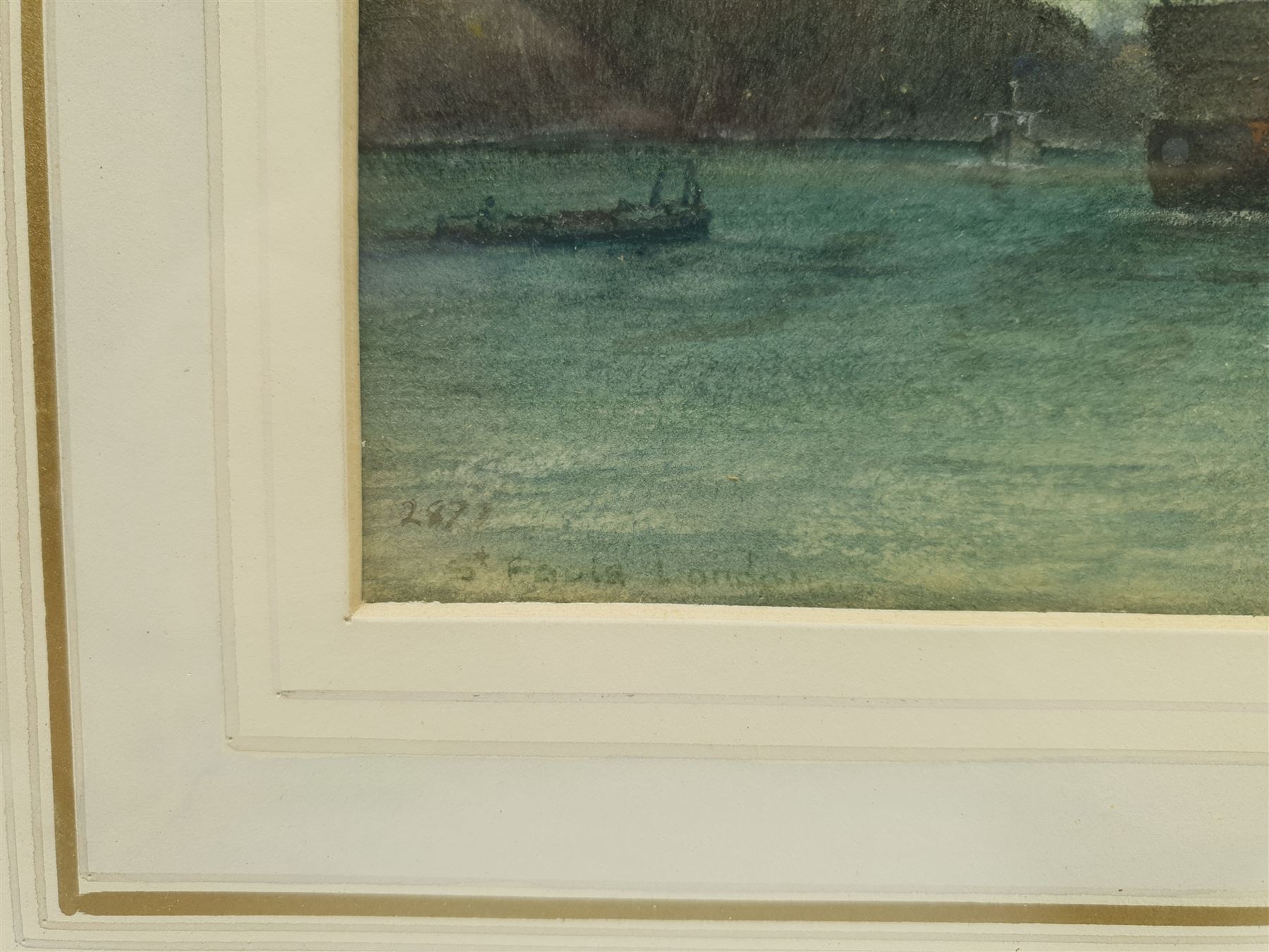 After William Frederick Mitchell (British 1845-1914): 'St Paul's London', watercolour bears signature title and date May '08, 15cm x 30cm