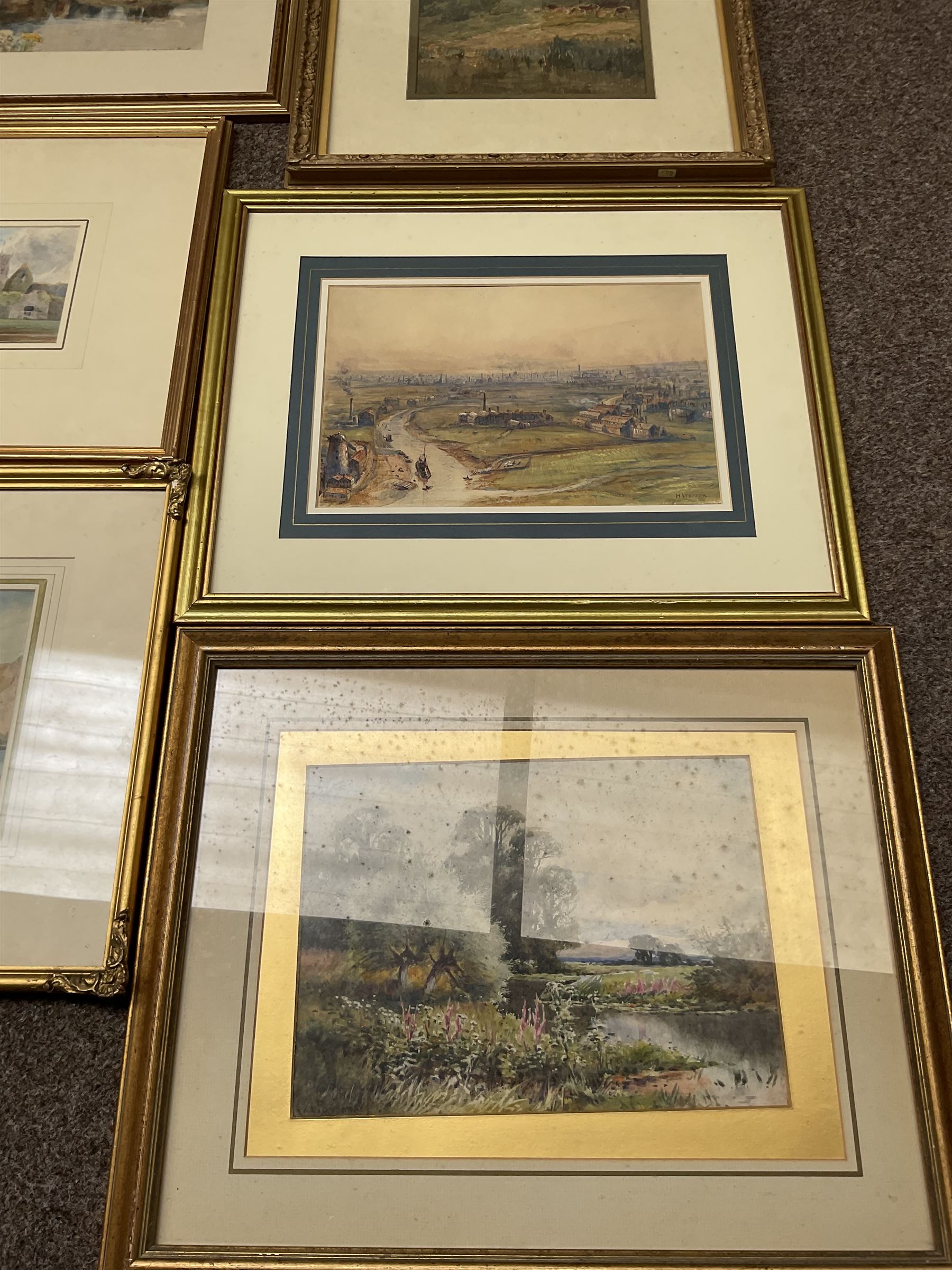 Collection of principally early 20th century watercolours, artists including Victor Noble Rainbird, George Henry Jenkins, Thomas Swift Hutton, Francis Dodd, James Aumonier, Maud Raphael Jones, John Sowden, Frank M Chase, Henry Frank Waring, etc (12)