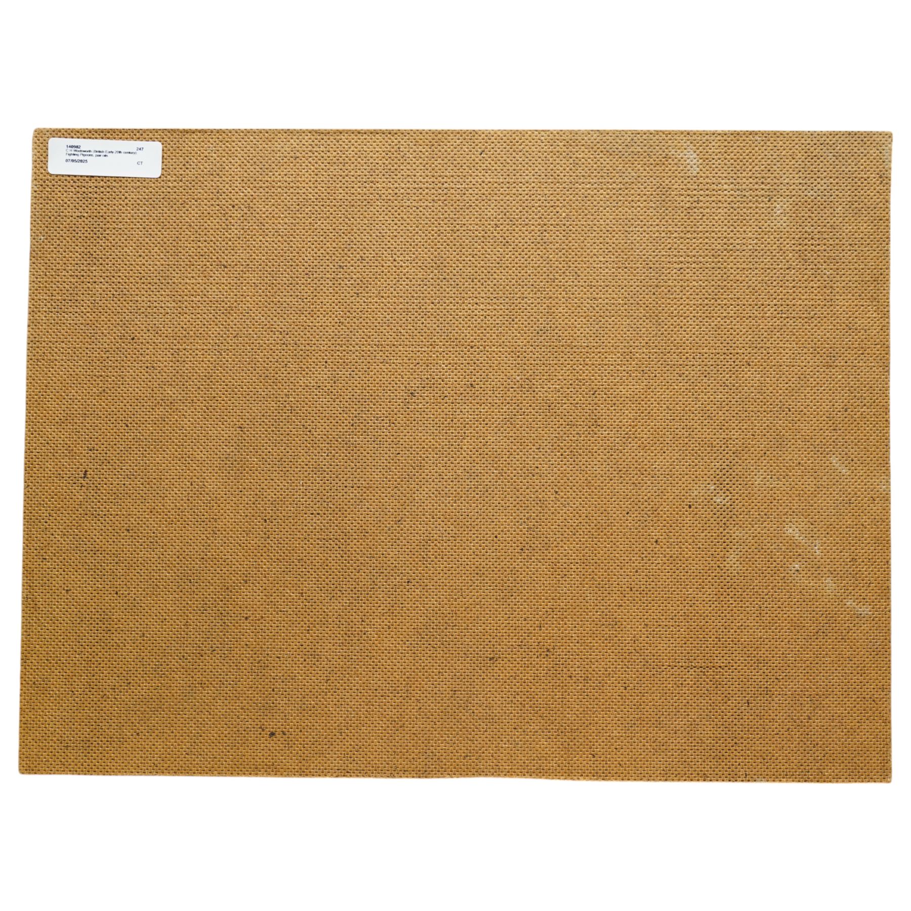 C H Wadsworth (British Early 20th century): Portrait of Champion Racing Pigeons - Messers Watton 'National Winner' & 'Shrubb', pair oils on board signed inscribed and dated 1910 & 1912, respectively 31cm x 41cm (2)
Notes: inscribed 'National Winner - 1st Northern section Bournemouth YB 1908' & 'Shrubb - 1st Banbury YD also SPL photo in oils Featherstone & Purston HS season 1912'