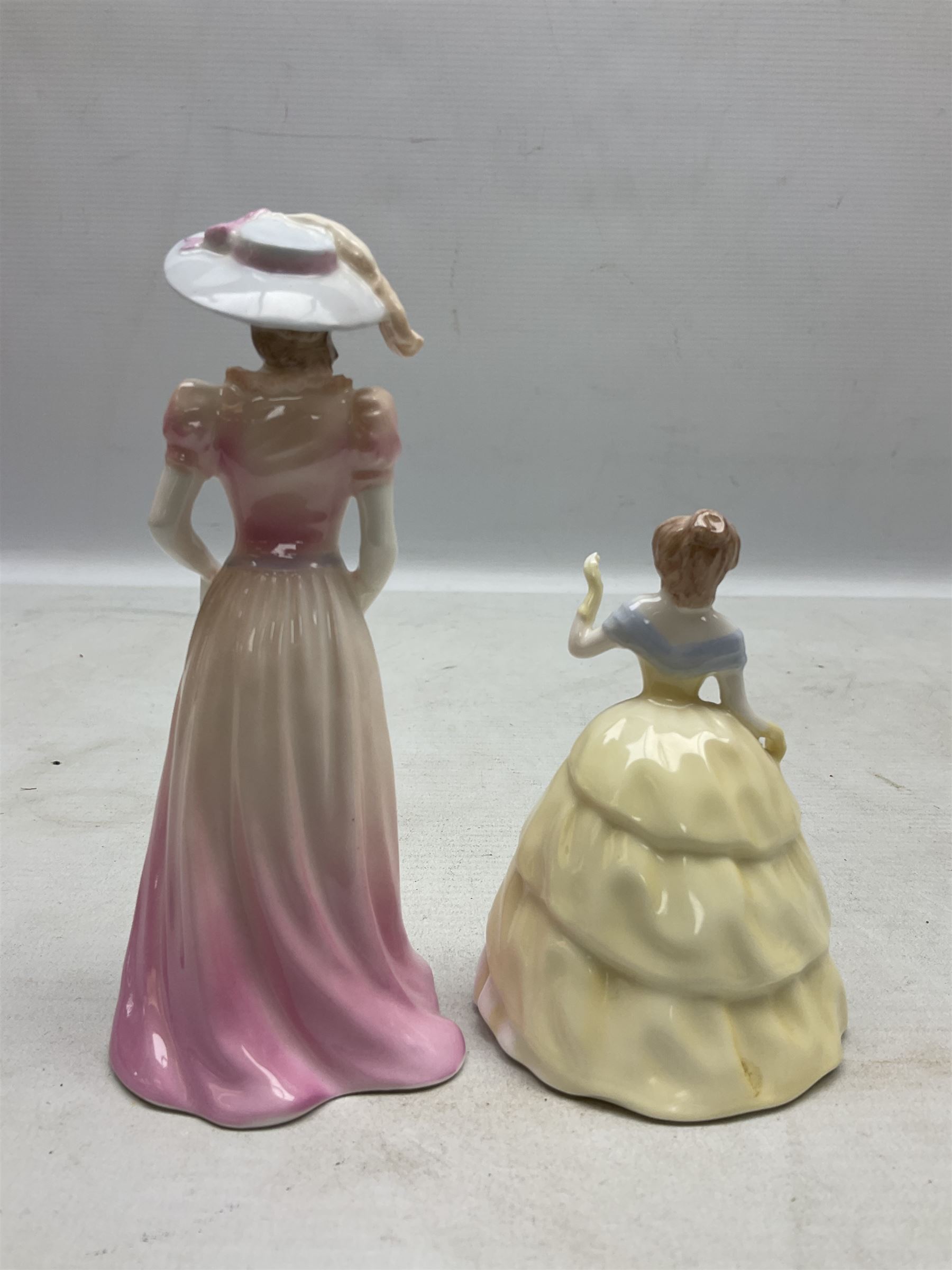 Ten Coalport figures, to include Language of Flowers, Marilyn, Token of Love,  I'll never forget you etc