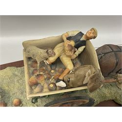 Collection of Border Fine Arts figures, comprising limited edition Supplementary Feeding 943/1750, On The Hill B0877, Run Rabbit Run JH42, James Herriott Studio Collection Venturing Out A22942 and Barn Owlets A25053, two with certificates (6)