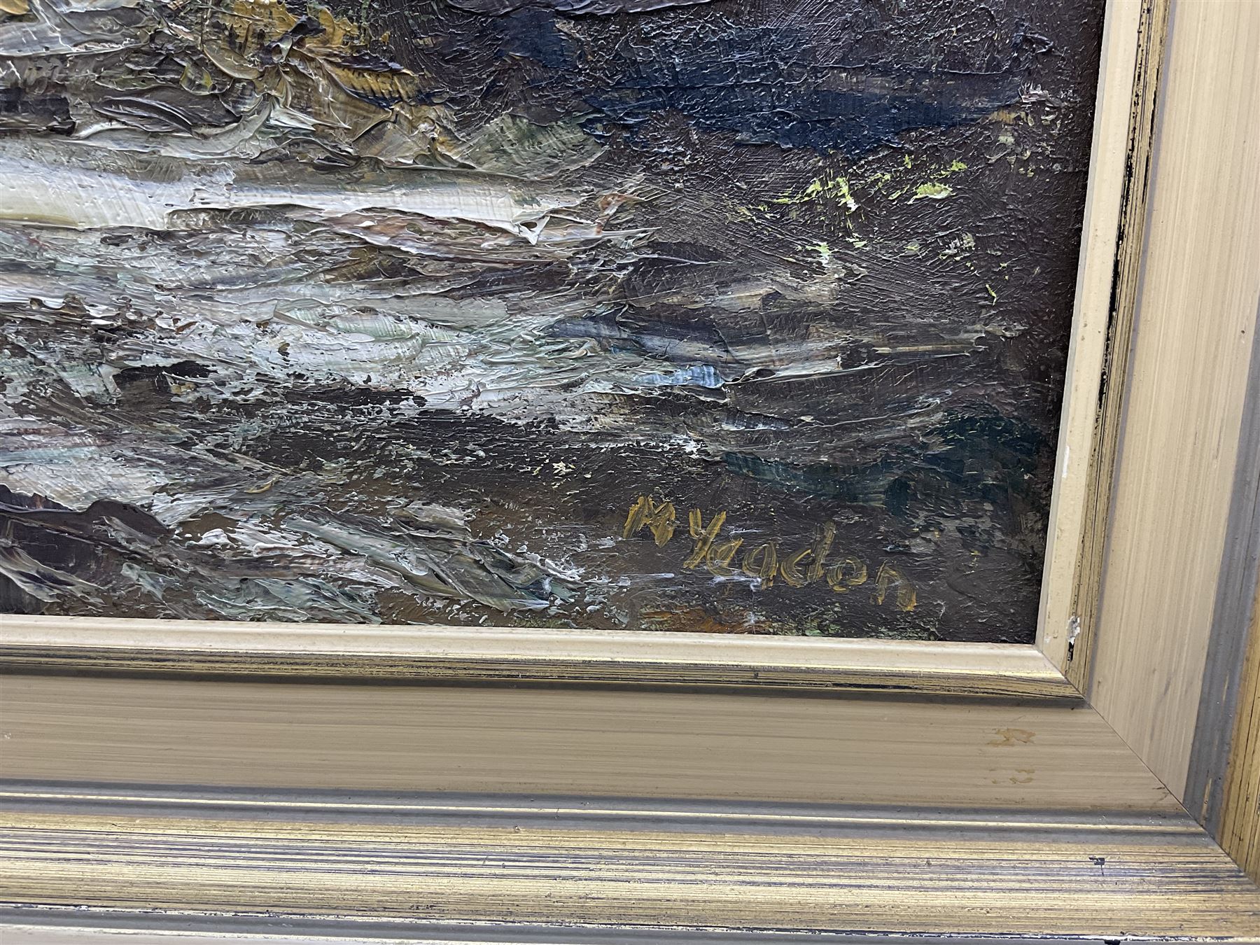 M Yeadon (Northern British Contemporary) 'Lakeland Cottage at Silverdale - Westmorland' and 'Farm in Swaledale', pair oils on board signed, titled verso 50cm x 75cm (2)