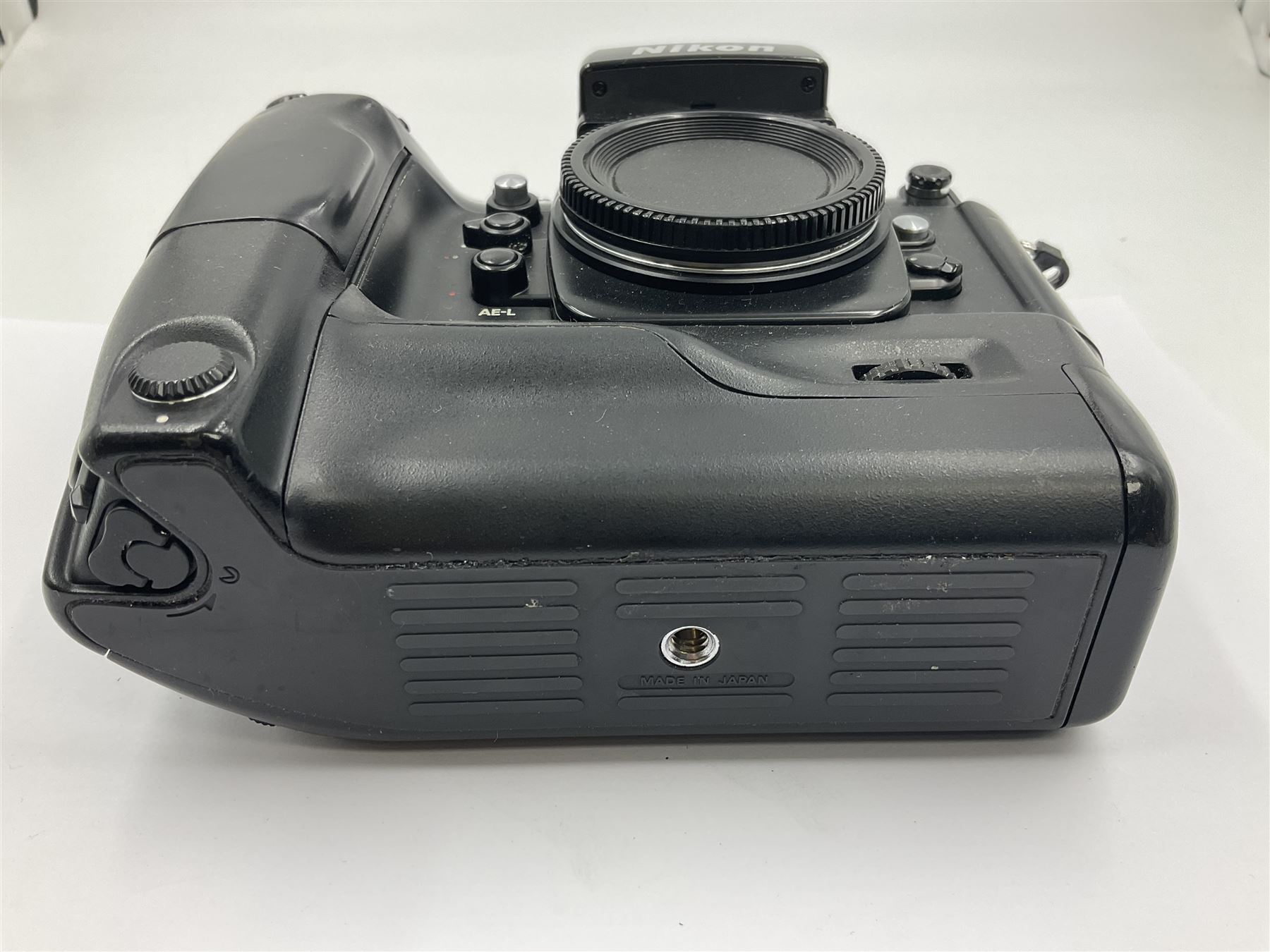 Nikon F4E camera body, serial no. 2288428, with Nikon MB23 battery pack