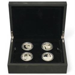The Royal Mint United Kingdom 2019 silver proof 'The Tower of London' five pounds four coi...