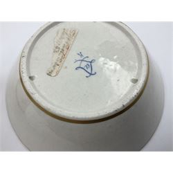Sèvres soft paste porcelain coffee can and saucer with date code for 1754, painted and gilded with flowers, dangling from the shaped green border, interlaced LL monogram enclosing the date letter A above painters mark for Dodin, coffee can H7cm, saucer D14.5cm
