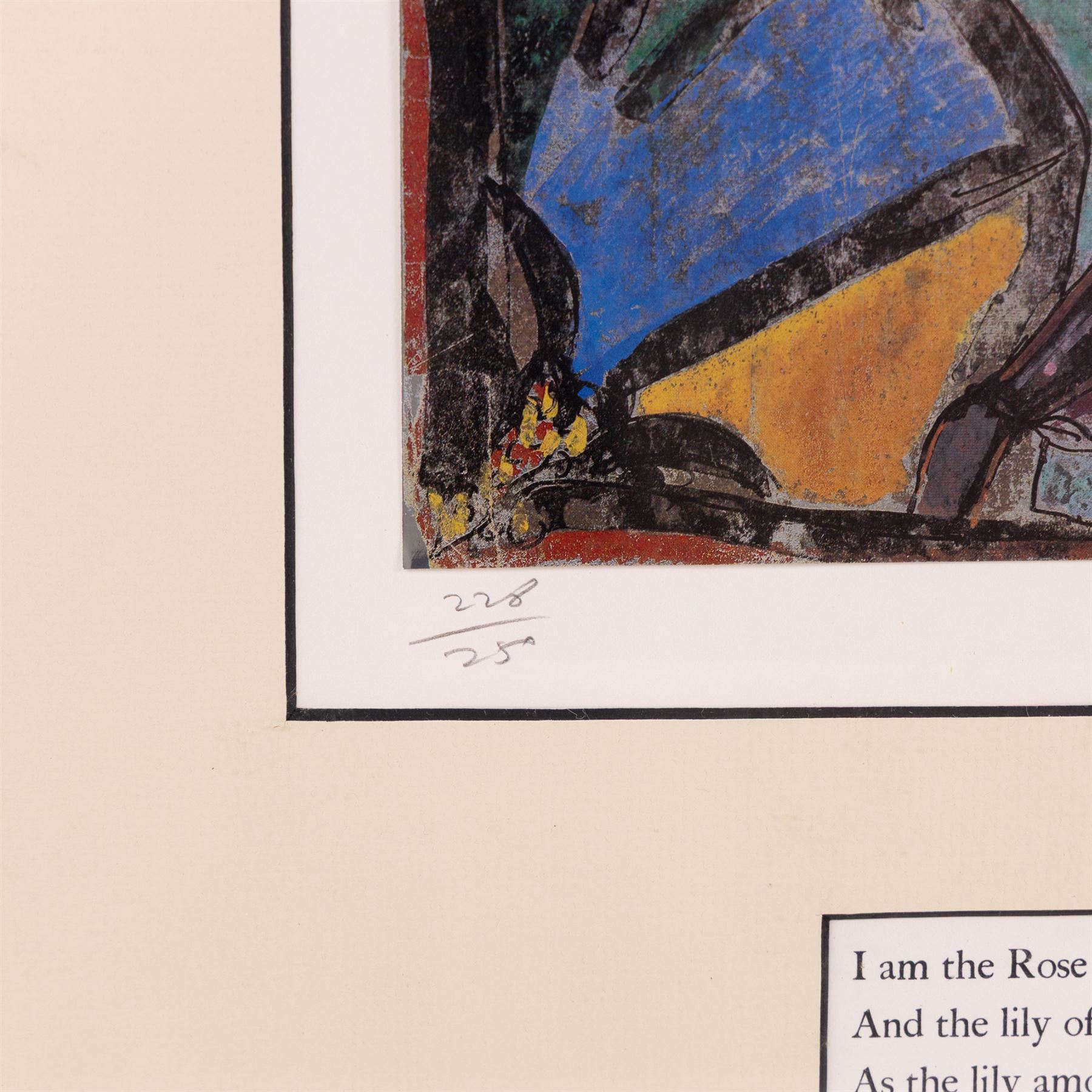 Edward Harris Wolfe (South African 1897-1982): 'Song of Songs', set of twelve limited edition lithographs on silvered paper each signed and numbered 228/250 in pencil, 36cm x 26cm, in matching frames (12)